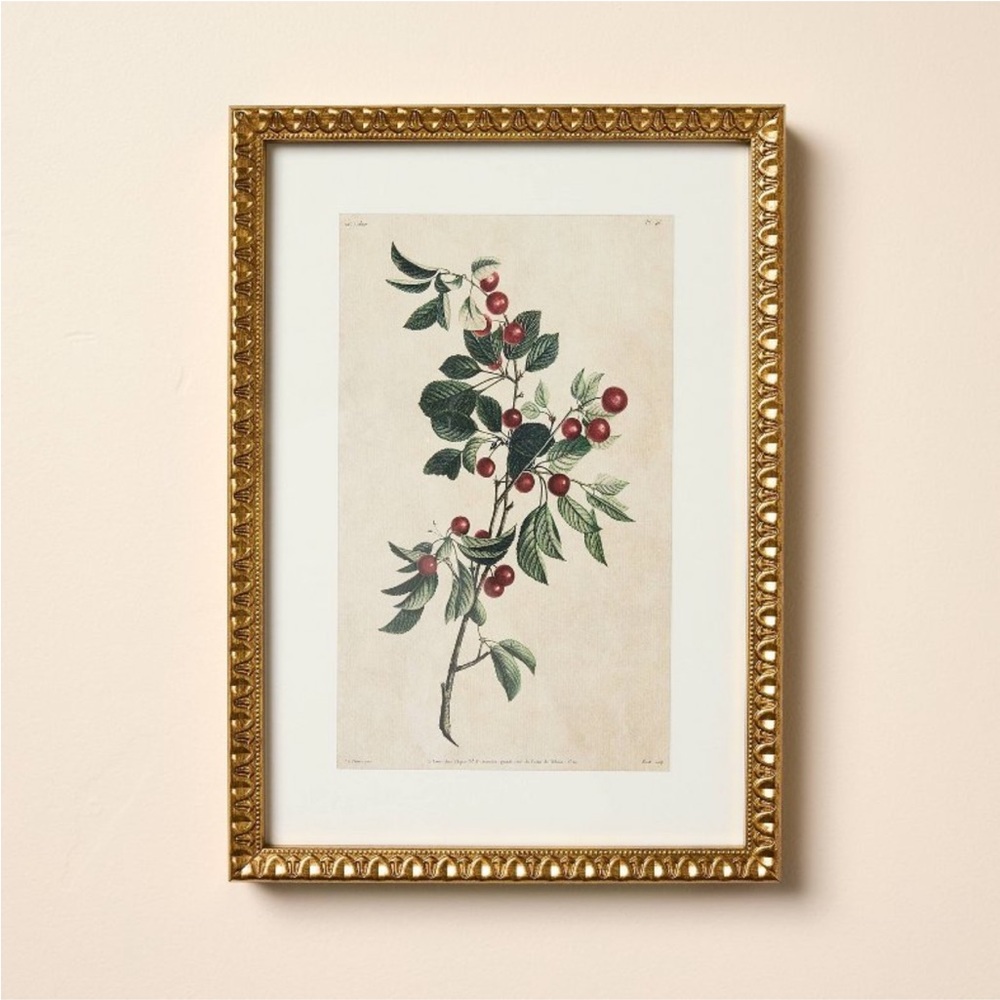 10"x14" Berry Branch Framed Wall Art - Hearth & Hand™ with Magnolia